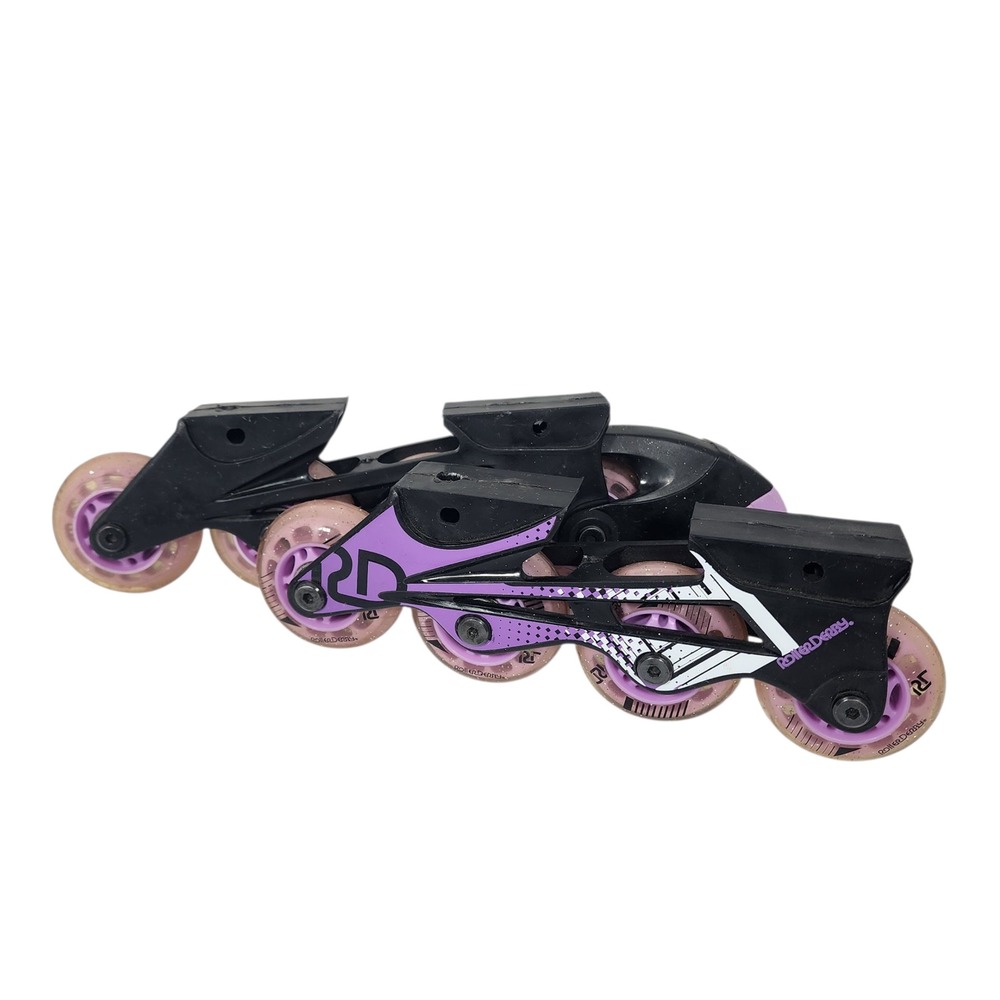 Roller Derby Inline Skate Frames Wheels‎ Purple Black